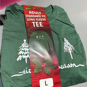 Holiday Green Long Sleeve Tee